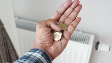 handful of coins