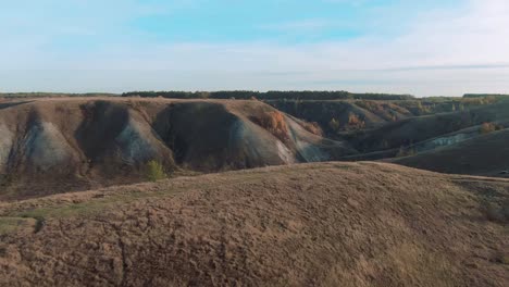 autumn hills and valleys landscape