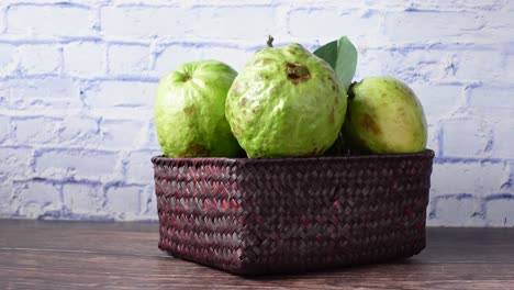 guavas in a basket