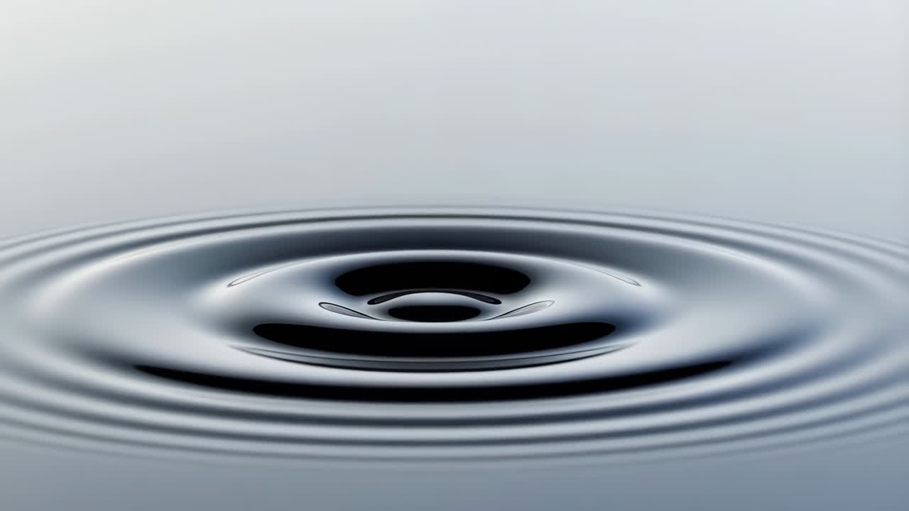 Concentric Water Ripples from a Droplet Impact
