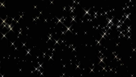 abstract motion shining gold twinkling stars glittering particles loop animation christmas new year