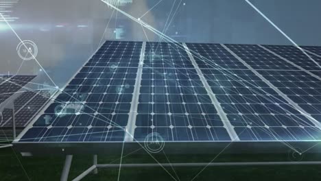 Animation-of-network-of-connections-over-solar-panels