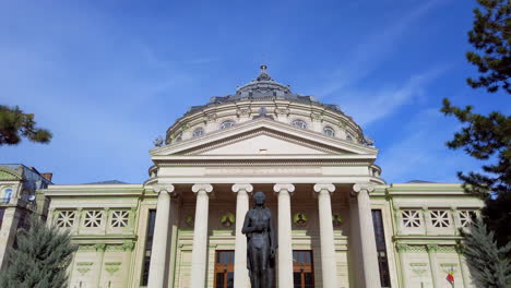 romanian athenaeum 4k, bucharest , romania