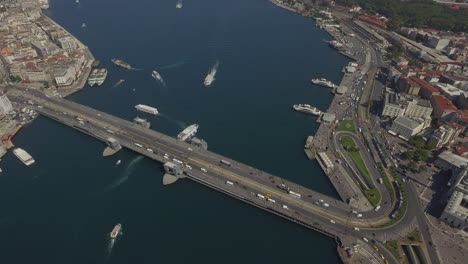 ciudad histórica de estambul vista aérea de eminonu