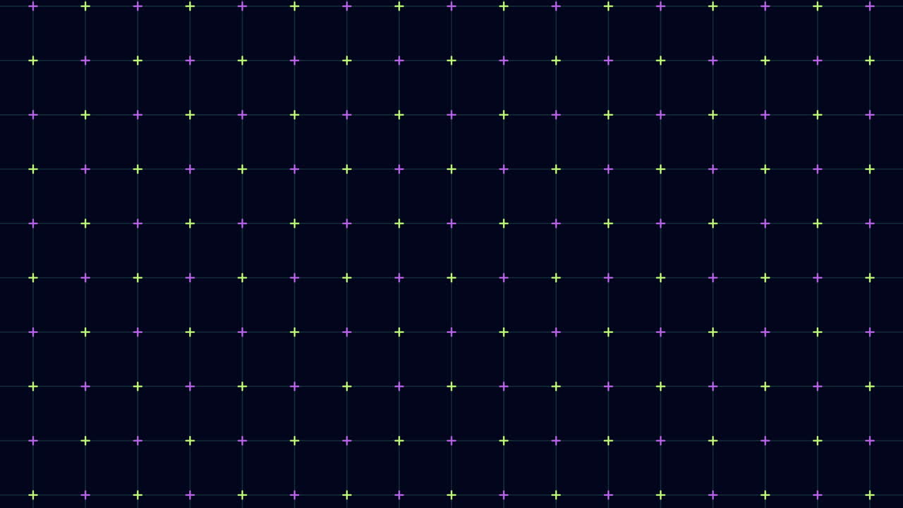 네온 십자가와 함께 디지털 판타지 기하학 격자 패턴
