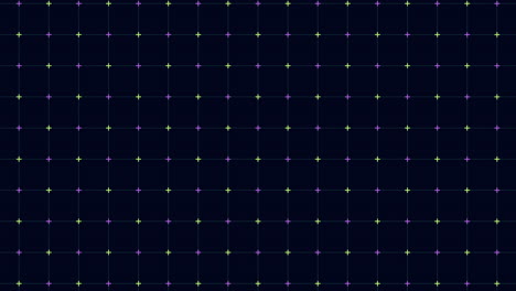 patrón de cuadrícula geométrica digital de fantasía con cruces de neón