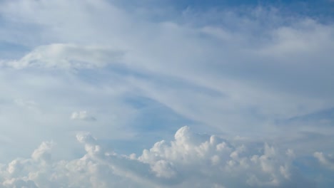 4k. time lapse of beautiful blue sky and white cloud with sunlight, blue sky nature background concept