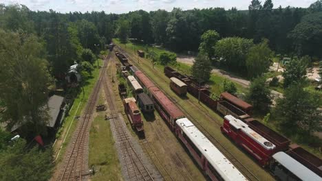 Aerial-Shot-of-an-Old-Rail-Road