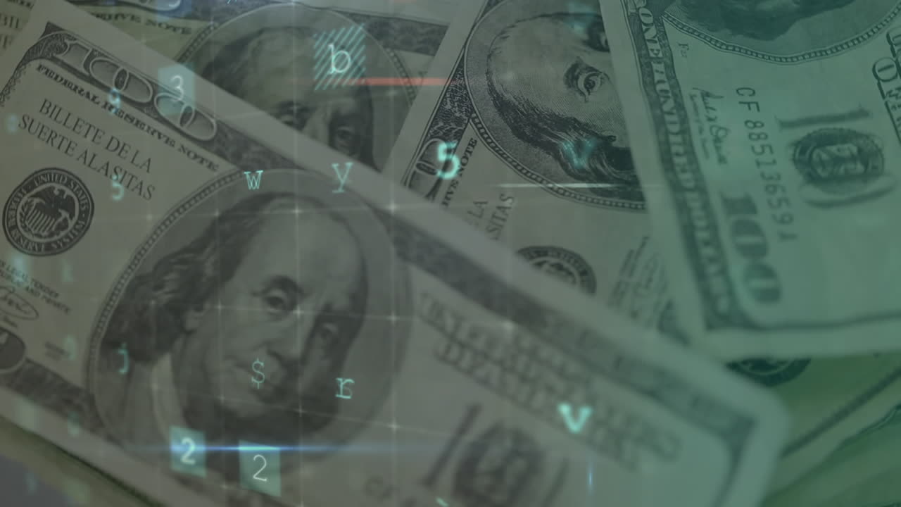 conceptos de seguridad cibernética contra el giro de los dólares estadounidenses