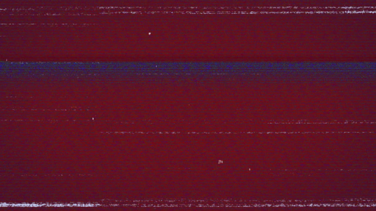 animación de la interferencia en fondo rojo