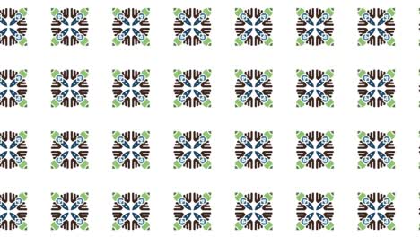 endless animation of a seamless tile floral pattern slide