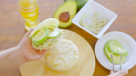 Arepas,-Venezuelan-dish-made-of-corn-flour