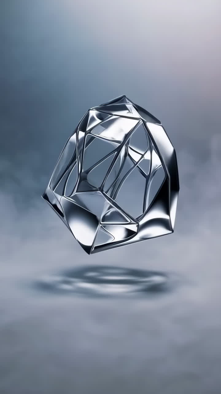 Abstract Geometric Metal Shape