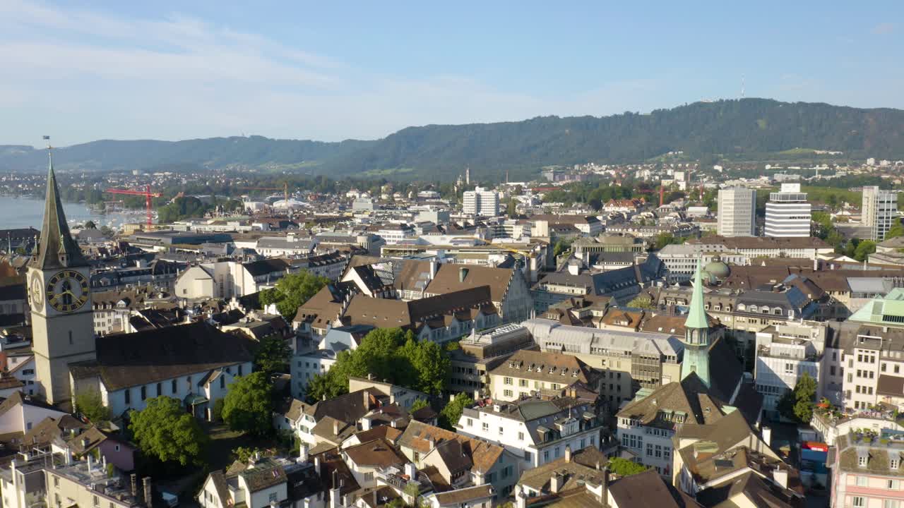 volando lejos del centro de zurich