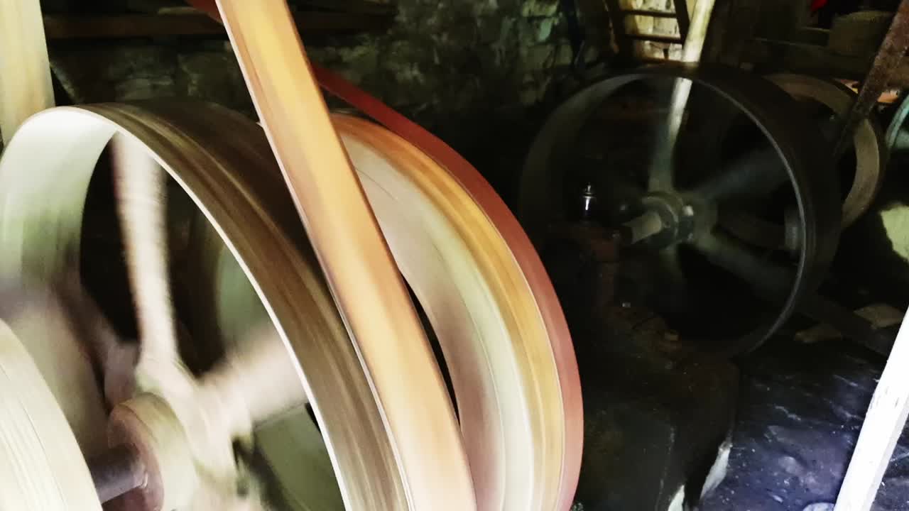 Old wheel in old mill