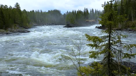 La-Cascada-Ristafallet-En-La-Parte-Occidental-De-Jamtland-Está-Catalogada-Como-Una-De-Las-Cascadas-Más-Hermosas-De-Suecia.