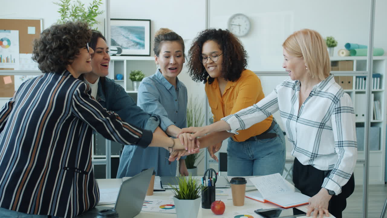 Happy Business Team Celebrating Success