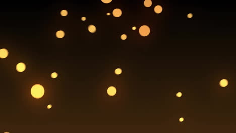 animación de puntos de luz sobre un fondo negro