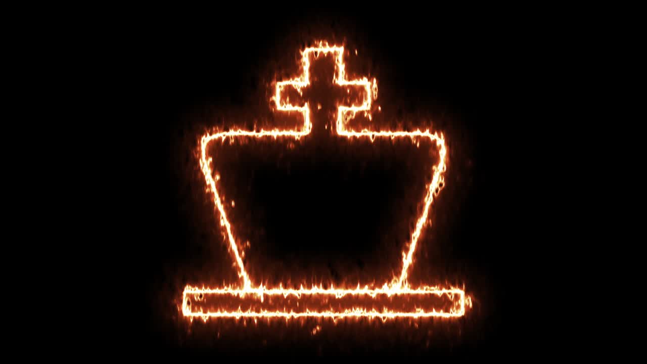 una marca de corona de neón.