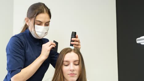 hair treatment examination