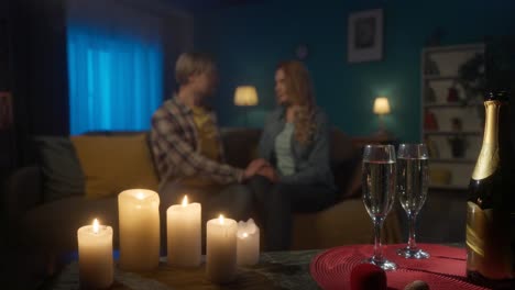 una noche romántica en casa