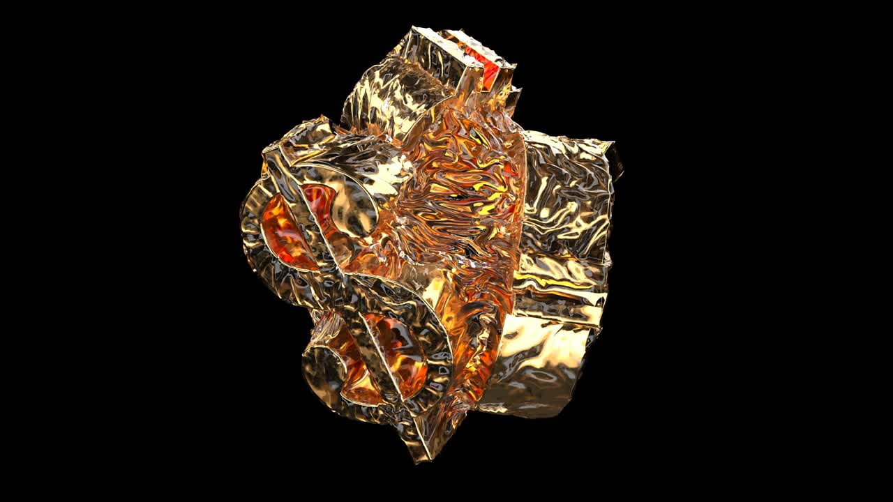 황금 기호 유로 달러 위안 차오 개념: 비즈니스 금융 통화는 원활하게 루프 할 수 있습니다.