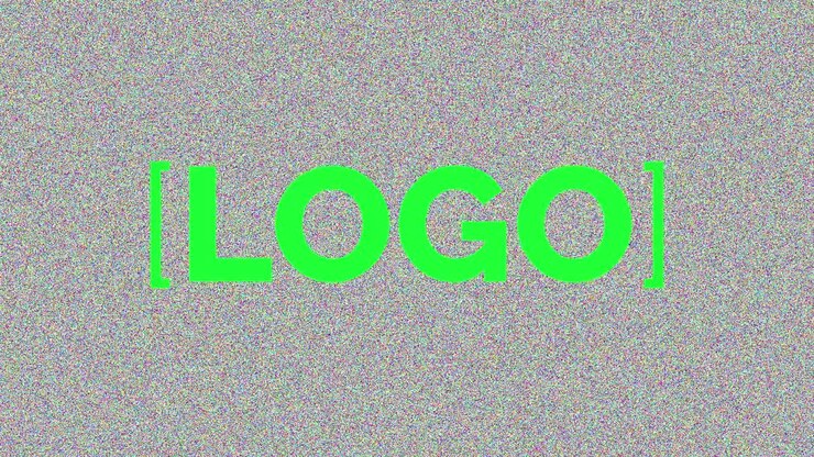 Abstract Green Patterns and Text with People