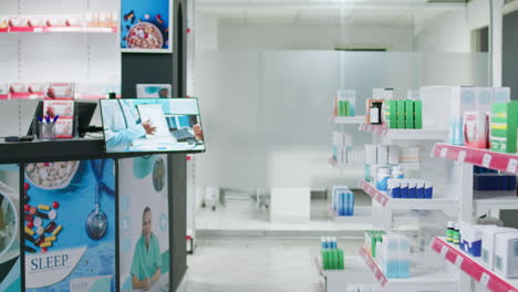 Medical-pharmacy-shelves-stocked-with-healthcare-goods