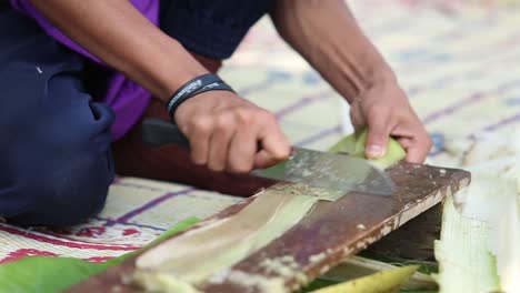 banana fiber cloth
making of banana fiber