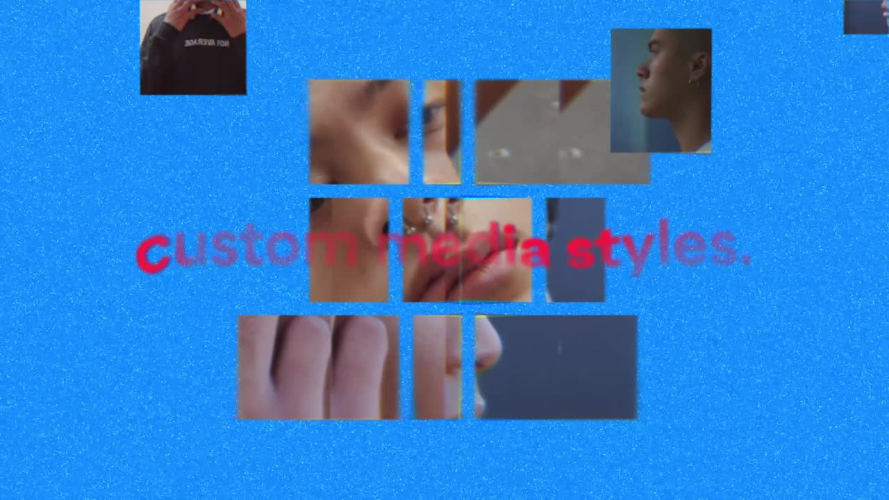 Dynamic Glitch Montage Featuring Diverse Young People