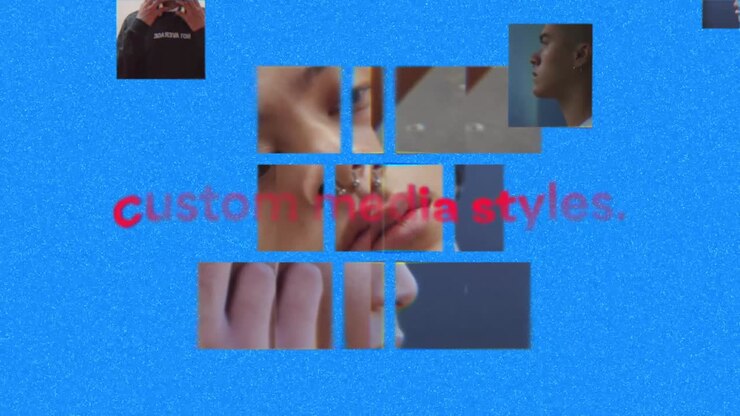 Dynamická glitch montáž s různými mladými lidmi