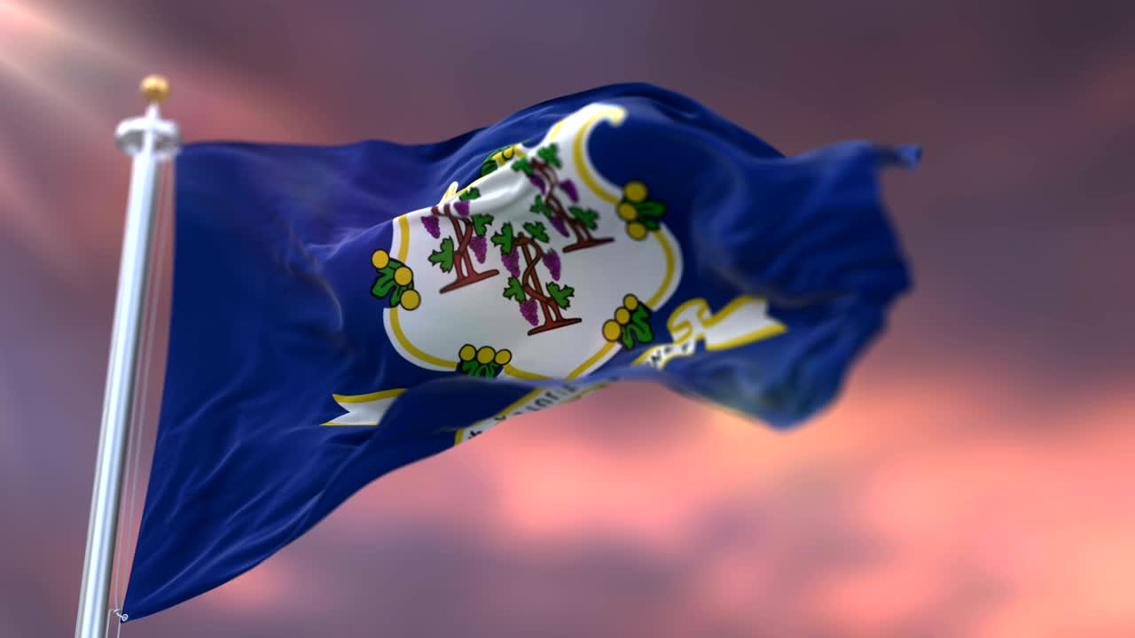 해가 지는 코네티 주 발, 미국 지역, 흔들리는 - 루프