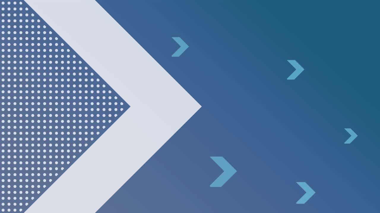 animación de flechas en fondo azul