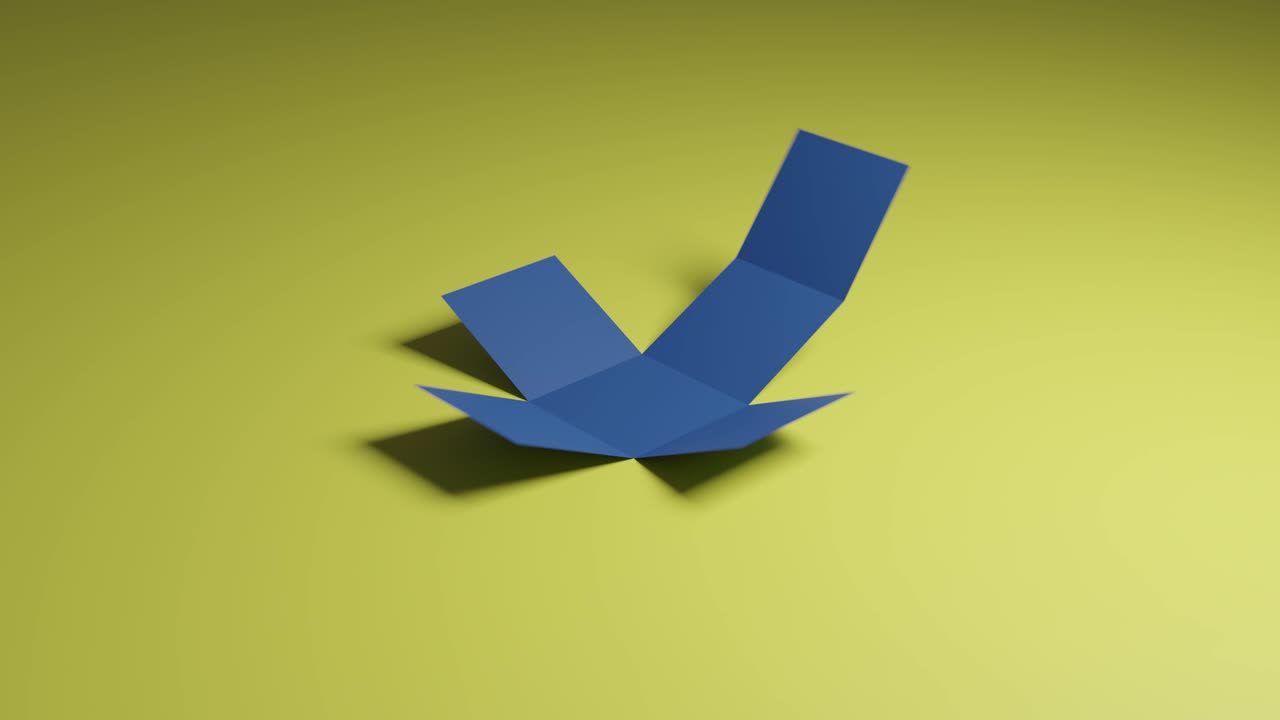 la red de un cubo. animación 3d. sólidos platónicos.