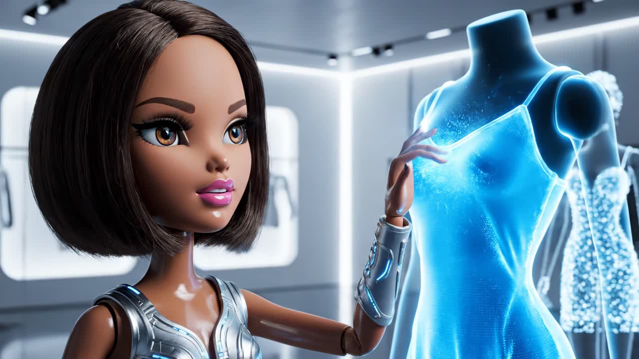 Futuristic Fashion Doll Showroom