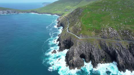 tourist cars stopped admiring the wild beauty of slea head kerry ireland epic locations