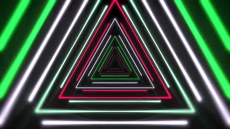 triángulos de neón de colores de movimiento 1