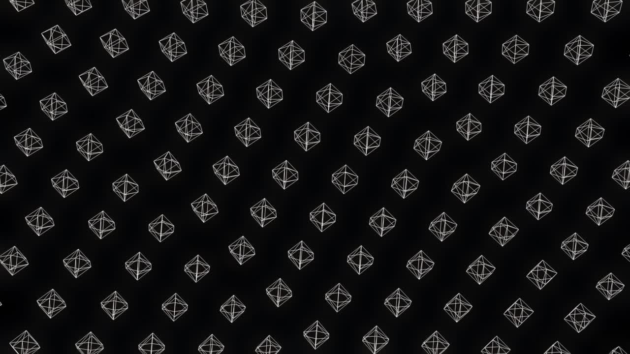 상호 연결된 큐브의 기하학적 패턴