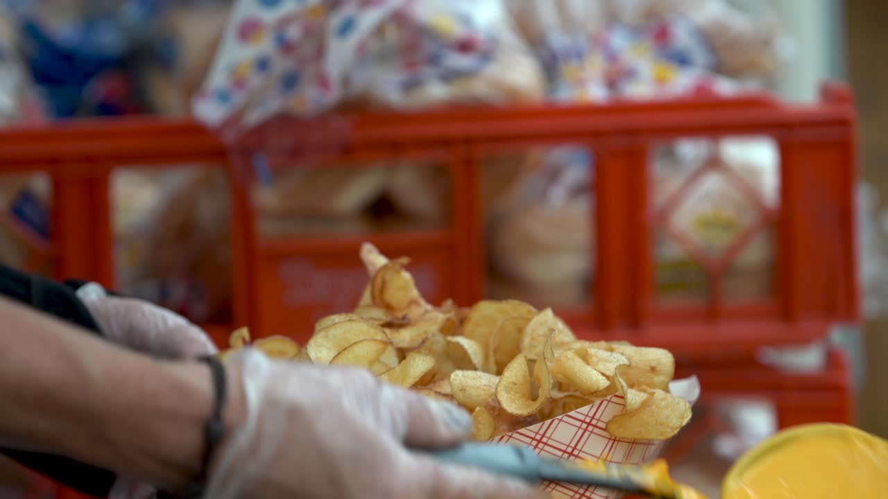 patatas fritas con queso