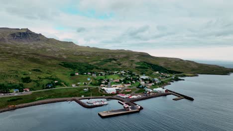 small fishing port at stodvarfjordur village in east iceland