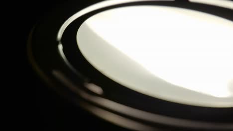 lamp turning on / slow motion
