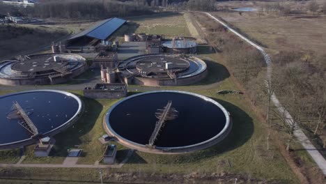 water treatment company aerial in hilversum, the netherlands