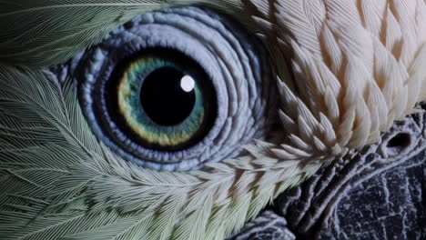 close-up of a bird's eye