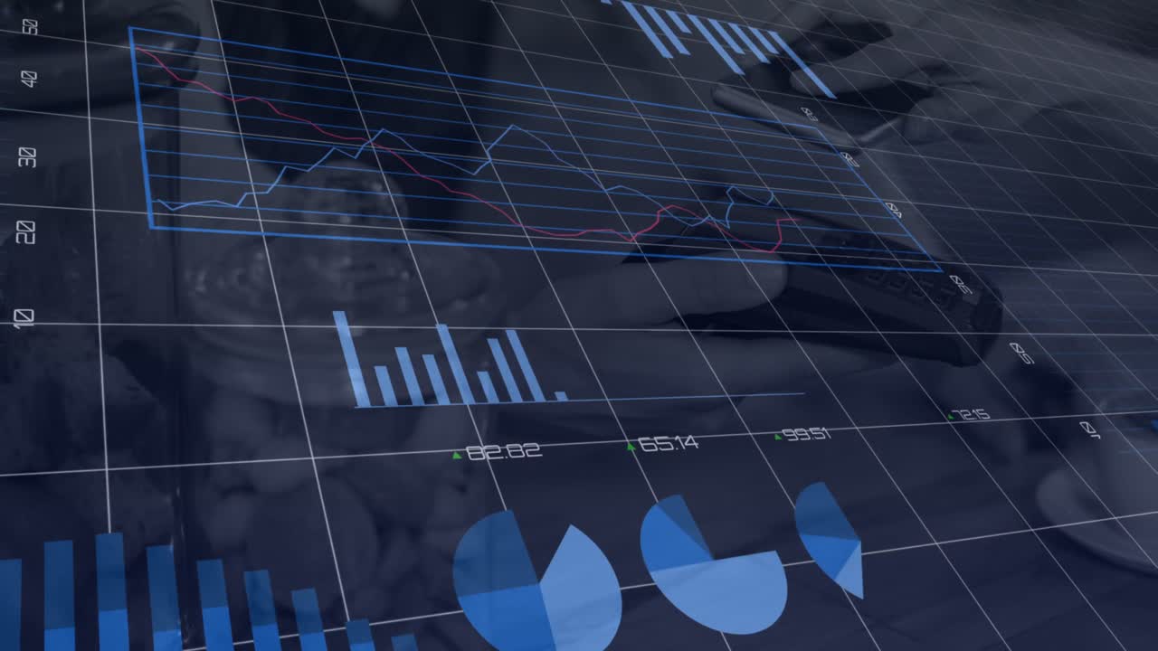 Animation of financial data processing and statistics over payment terminal