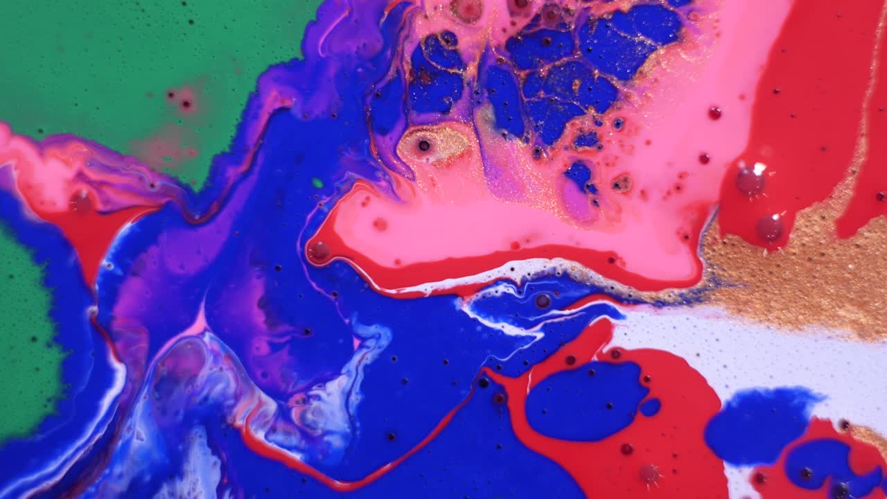 Arte fluida abstrata com cores vibrantes