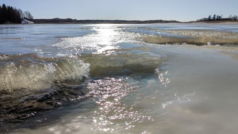 Anstieg-Der-Meerestemperatur,-Schmelzen-Des-Meereises-Im-Frühjahr,-Überschwemmungen-Durch-Meerwasser