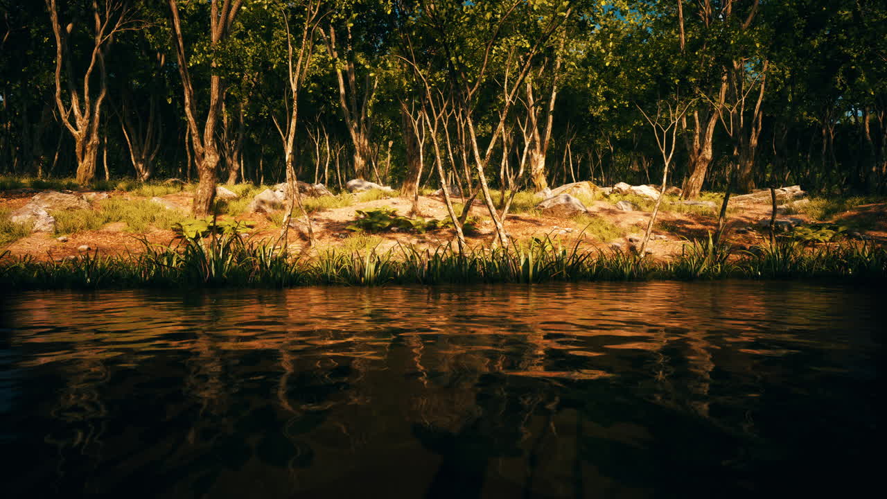 lago de montaña en el sur de austria