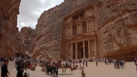 jordan petra temple rock area