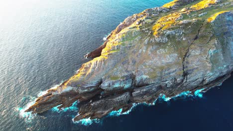 ireland epic locations natures beauty drone landscape from the sea sheeps head west cork ireland