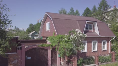 exterior of a residential house in a suburban area